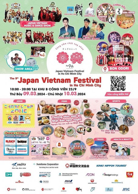 Lễ hội Việt Nam – Nhật Bản 2024 sẽ diễn ra từ ngày 9 - 10/3