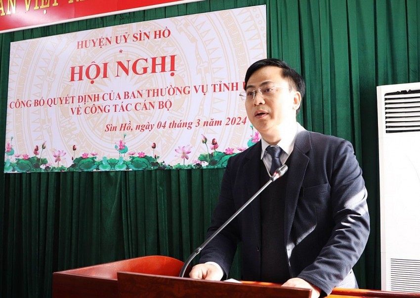 Phó chánh văn phòng UBND tỉnh Lai Châu được điều động làm Phó Bí thư Huyện uỷ Sìn Hồ