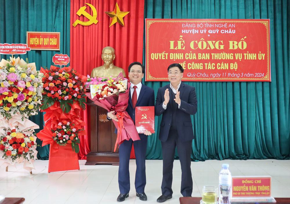 Nghệ An: Ông Bùi Văn Hưng giữ chức Phó Bí thư Huyện ủy Quỳ Châu
