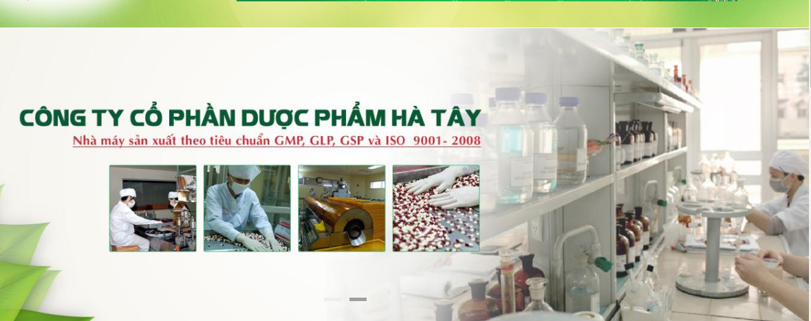 Công ty cổ phần Dược phẩm Hà Tây năm 2023 lỗ hơn 10 tỷ đồng. Ảnh website hataphar.com.vn
