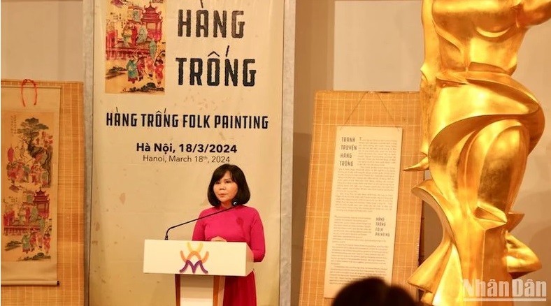 Giám đốc Bảo tàng Phụ nữ Việt Nam Nguyễn Thị Tuyết cho biết triển lãm là một hoạt động ý nghĩa diễn ra trong tháng tôn vinh những người phụ nữ.