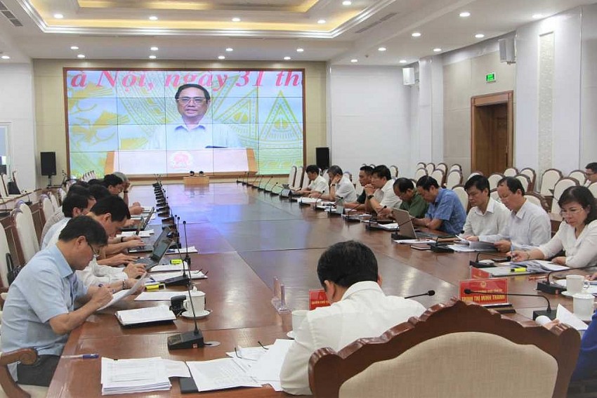 Tỉnh Quảng Ninh tham dự hội nghị trực tuyến toàn quốc thực hiện sắp xếp đơn vị hành chính cấp huyện, cấp xã giai đoạn 2023-2030.