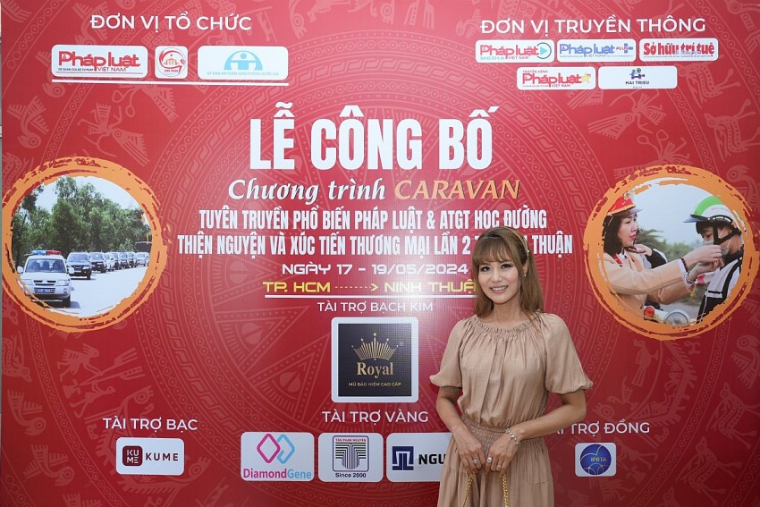 Diễn viên Á hậu Băng Châu sẽ là Đại sứ ATGT của chương trình Caravan lần 2.