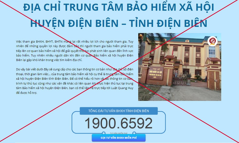 Thông tin không đúng về BHXH tỉnh Điện Biên.