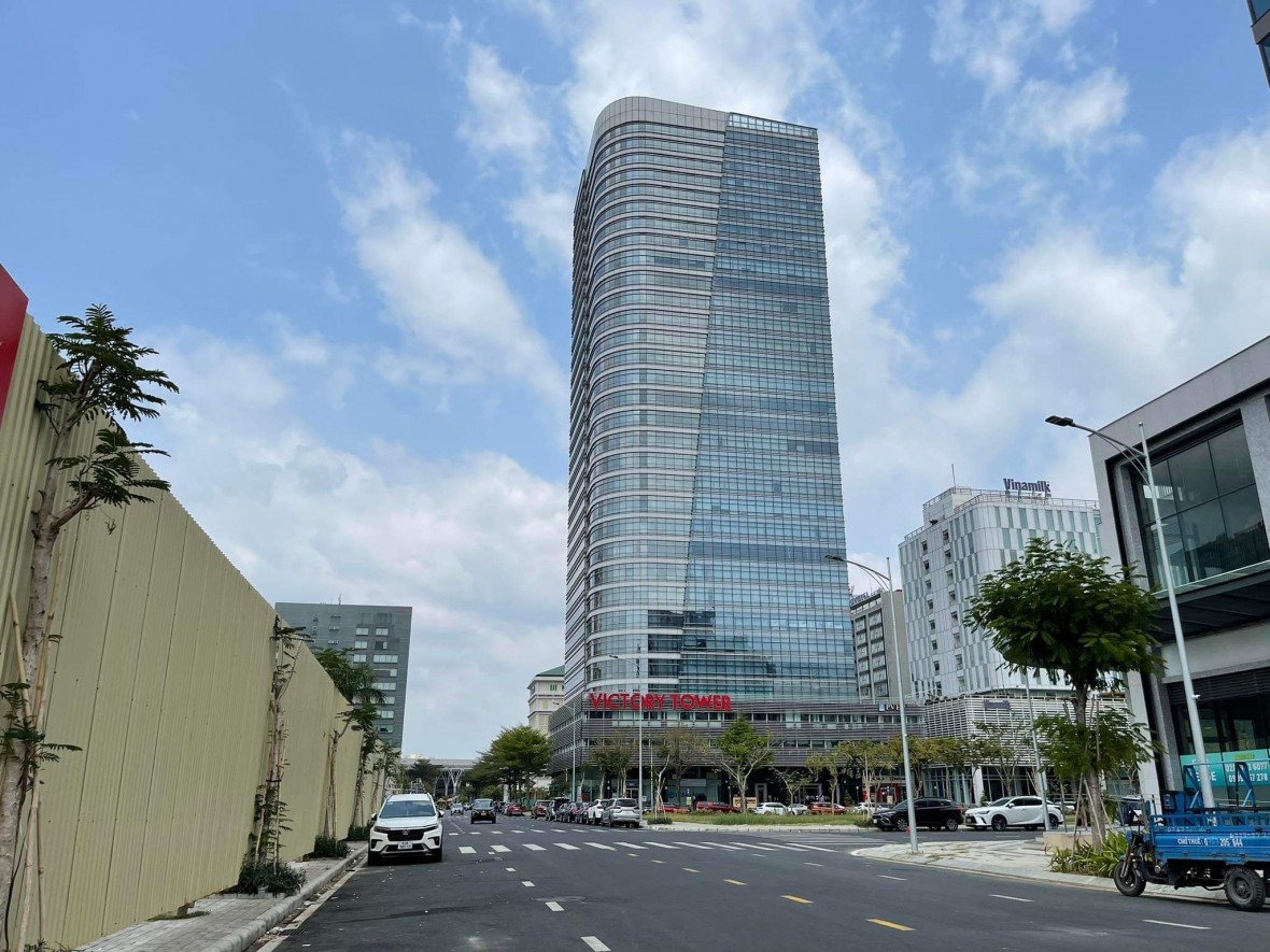 Tòa nhà Victory Tower nơi xảy ra tranh chấp hợp đồng quản lý giữa nguyên đơn là Công ty Sao Kim và bị đơn là Công ty VCG
