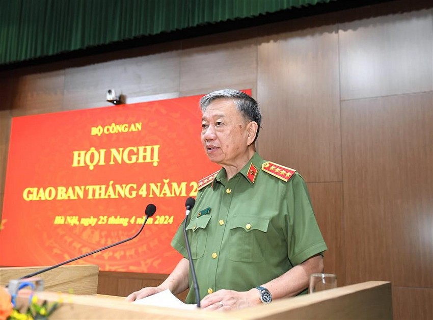 Đại tướng Tô Lâm - Bộ trưởng Bộ Công an. Ảnh: Bộ Công an