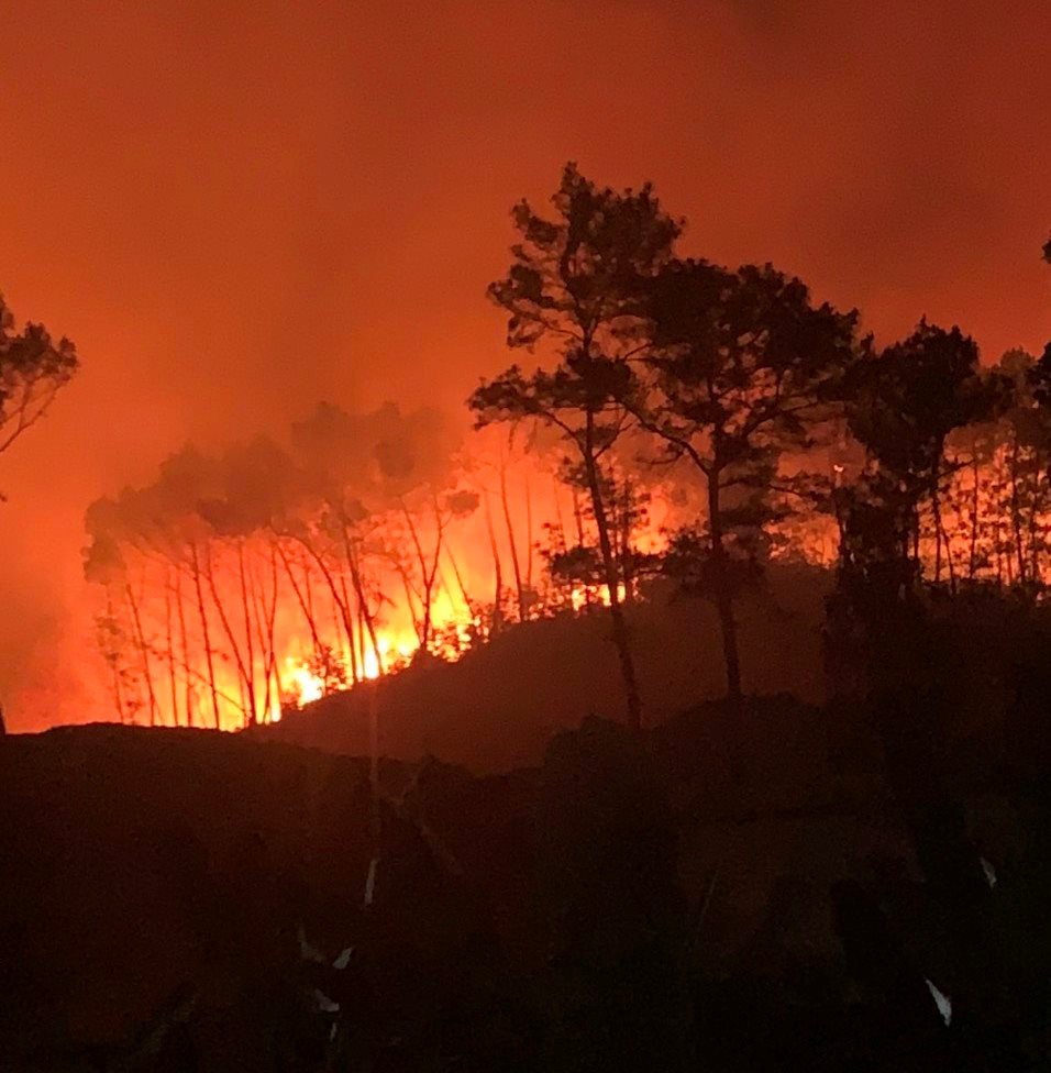 Cháy rừng lan rộng trên địa bàn tỉnh Nghệ An.