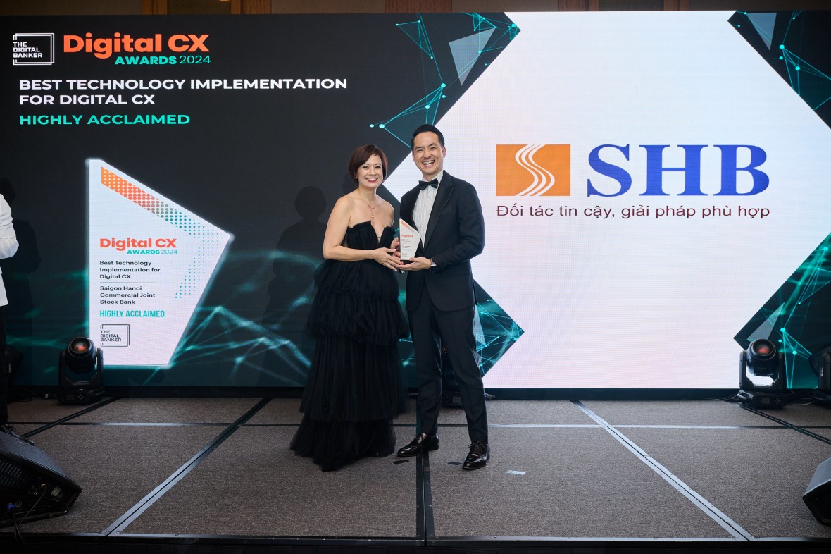 SHB là đại diện ngân hàng Việt Nam đầu tiên, duy nhất giành giải thưởng tại Digital CX Awards 2024