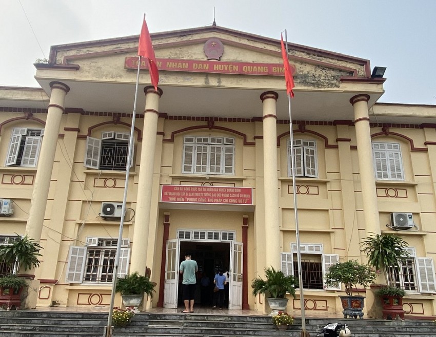 Tru sở Toà án nhân dân huyện Quang Bình.