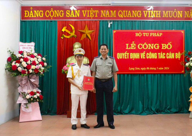 Ông Nguyễn Hữu Tài được bổ nhiệm giữ chức Cục trưởng Cục THADS tỉnh Lạng Sơn