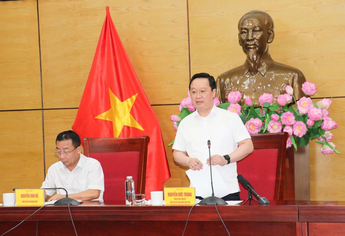 Chủ tịch UBND tỉnh Nghệ An Nguyễn Đức Trung yêu cầu xử lý nghiêm các tàu cá vi phạm.