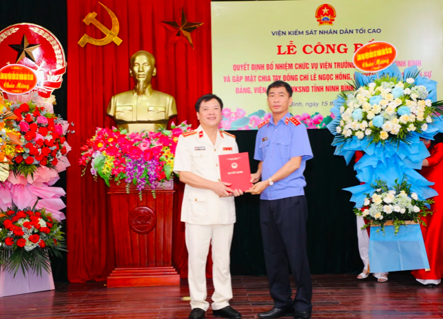Ông Phạm Ngọc Cảnh được bổ nhiệm giữ chức Viện trưởng Viện Kiểm sát nhân dân tỉnh Ninh Bình