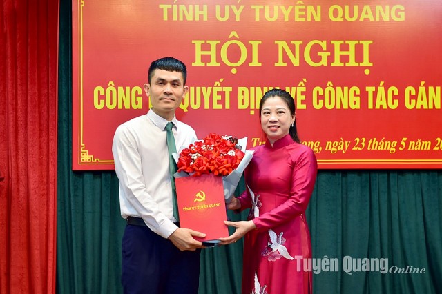 Bổ nhiệm ông Vũ Thanh Tùng giữ chức Phó Chánh Văn phòng Tỉnh ủy Tuyên Quang