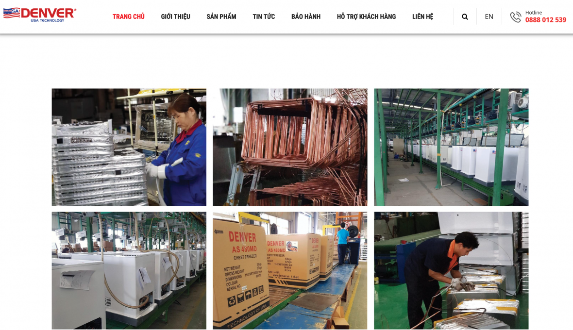 Các sản phẩm được Công ty cổ phần đầu tư Denver Việt Nam giới thiệu tại website.