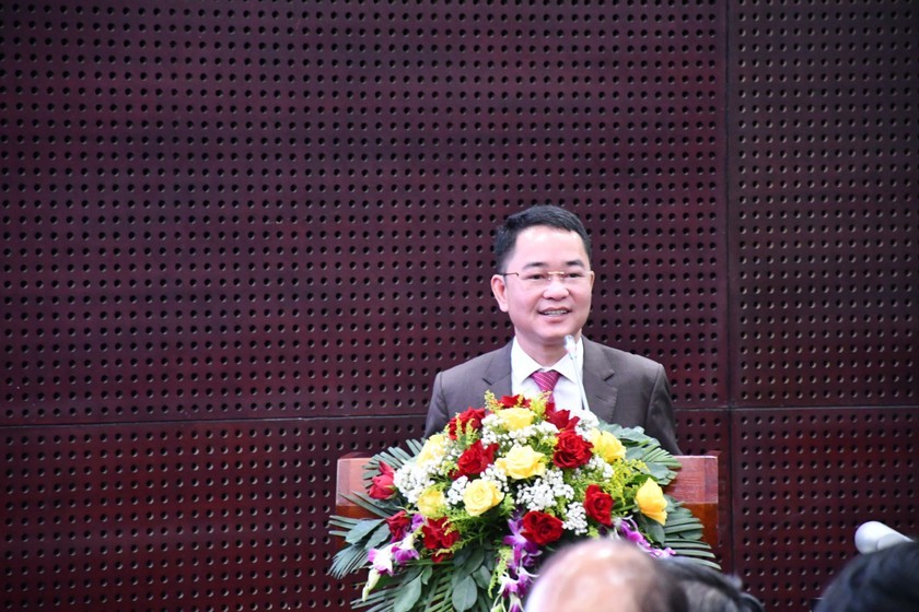 TS. Vũ Hoài Nam, Tổng Biên tập Báo Pháp luật Việt Nam phát biểu dẫn đề Hội thảo.
