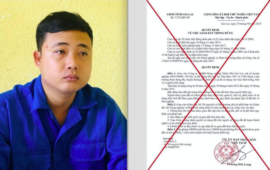 Khởi tố đối tượng giả chữ ký của Chủ tịch UBND tỉnh Gia Lai để chiếm đoạt tiền của doanh nghiệp