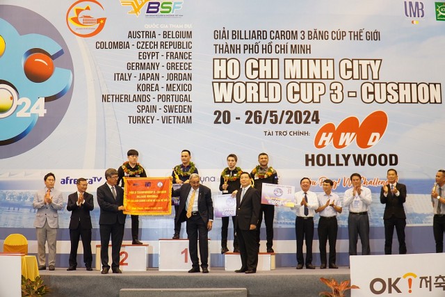 Giải Vô địch thế giới Billards Carom 3 băng sắp diễn ra ở Bình Thuận