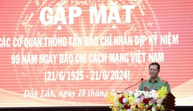 Công an tỉnh Đắk Lắk gặp mặt Ngày Báo chí Cách mạng Việt Nam