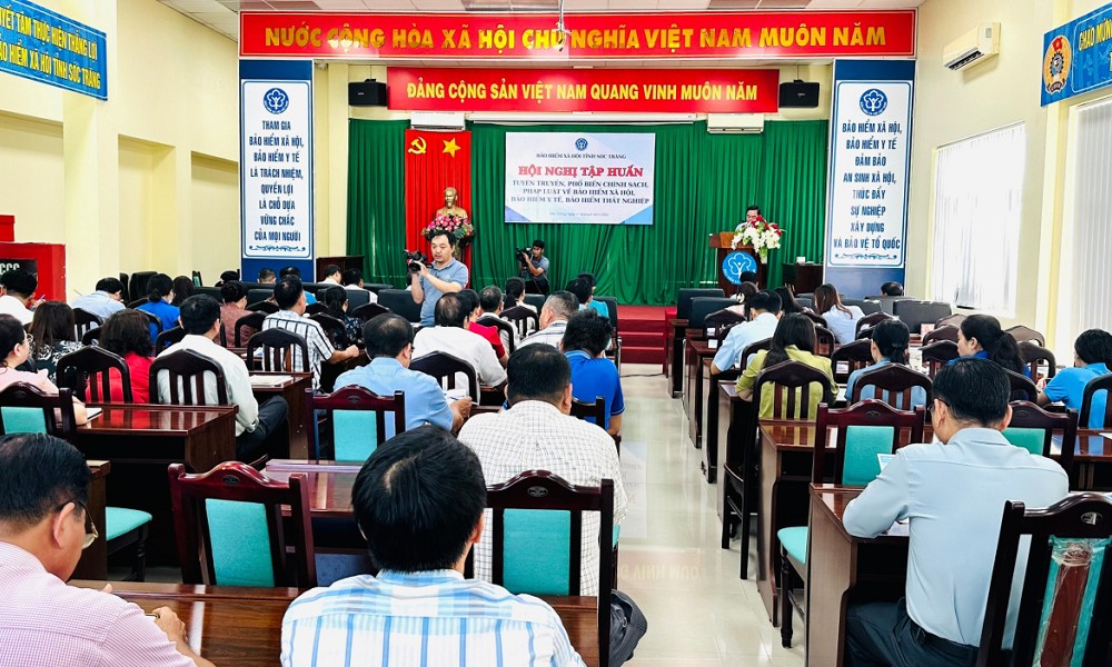 BHXH tỉnh Sóc Trăng: Tập huấn chính sách phát triển người tham gia BHXH, BHYT, BH thất nghiệp