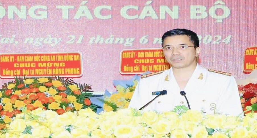 Đại tá Nguyễn Hồng Phong làm giám đốc Công an tỉnh Đồng Nai