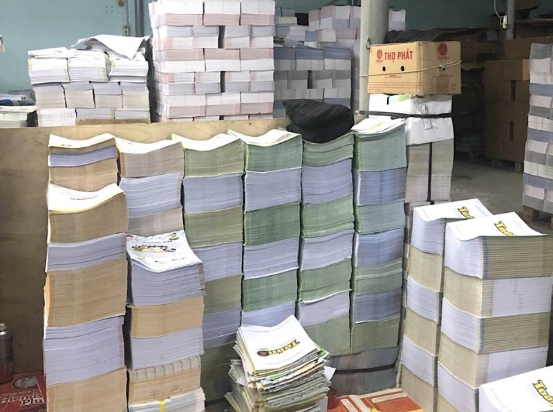 Triệt phá đường dây sản xuất, buôn bán hơn 4 triệu bản sách giáo khoa giả  -0