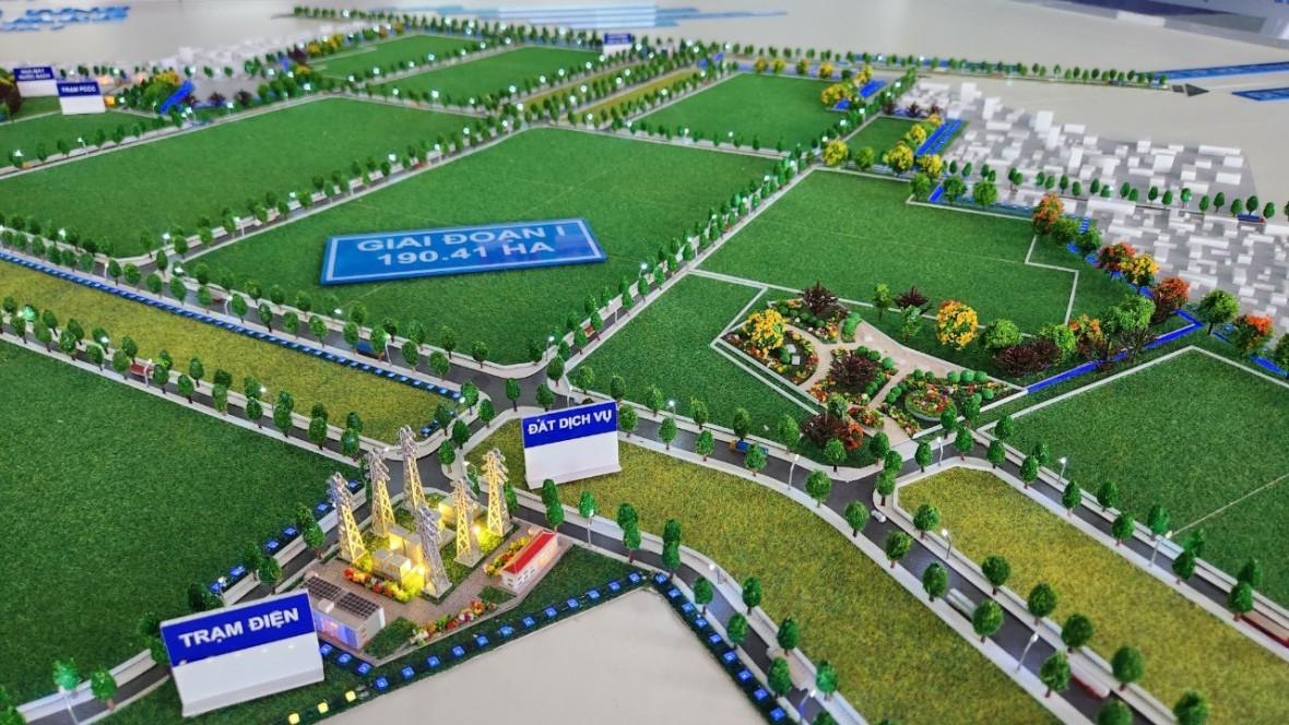 Mô hình tổng quan Khu công nghiệp VSHIP Hà Tĩnh.