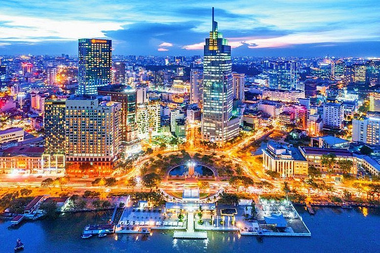 GRDP 6 tháng đầu năm của TP Hồ Chí Minh tăng trưởng 6,46%. (Ảnh: Báo Chính phủ)