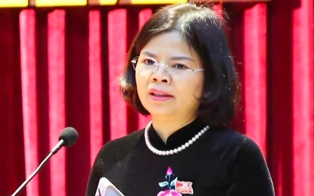 Bà Nguyễn Hương Giang làm Phó Bí thư thường trực Tỉnh ủy Bắc Ninh. Ảnh: Báo Bắc Ninh.