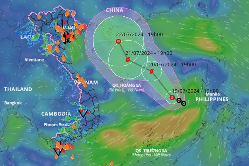 Bộ Công an ban hành Công điện chủ động ứng phó với diễn biến áp thấp nhiệt đới trên Biển Đông