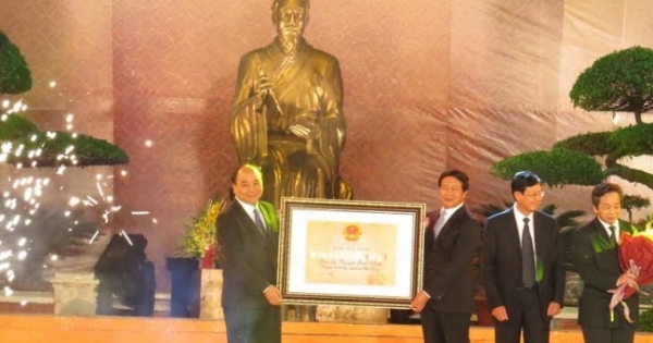 Đền Trạng Trình đón nhận bằng xếp hạng di tích quốc gia đặc biệt
