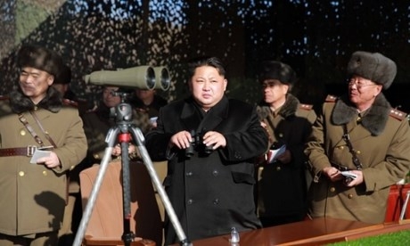 Nh&agrave; l&atilde;nh đạo Triều Ti&ecirc;n Kim Jong-un.