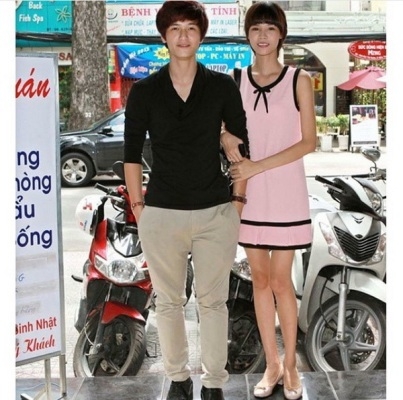 Đứng cạnh hot boy Huỳnh Anh, Kỳ H&acirc;n dường như bị l&eacute;p vế ho&agrave;n to&agrave;n. Ảnh: internet.