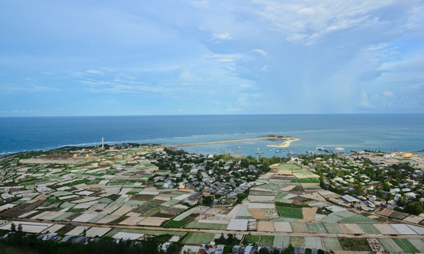 Ảnh chụp một khu vực tr&ecirc;n đảo L&yacute; Sơn.