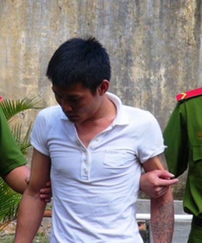 Đối tượng Trần Quang Cảnh bị bắt giữ.