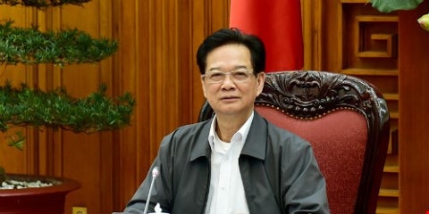 Thủ tướng Ch&iacute;nh phủ Nguyễn Tấn Dũng ph&aacute;t biểu tại cuộc họp.