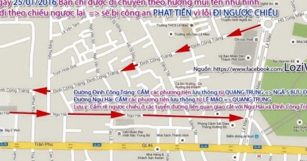 Nghệ An: TP Vinh ngày đầu triển khai thí điểm đường một chiều