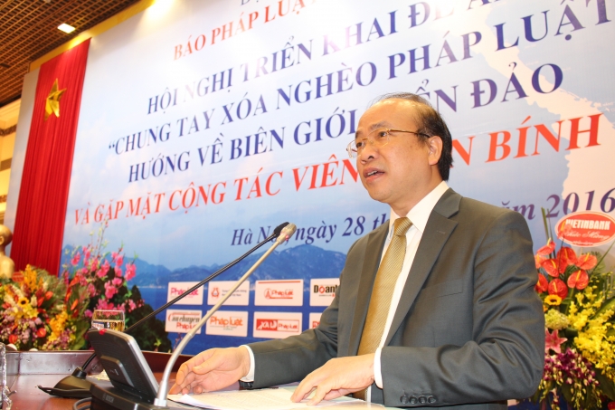 Thứ trưởng Phan Ch&iacute; Hiếu ph&aacute;t biểu tại Hội nghị.