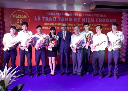 Vedan Việt Nam tự hào tôn vinh nhân viên gắn bó 20 năm