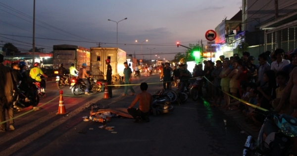 Bình Dương: Hai người thương vong dưới bánh xe tải trên đường đi làm về nhà