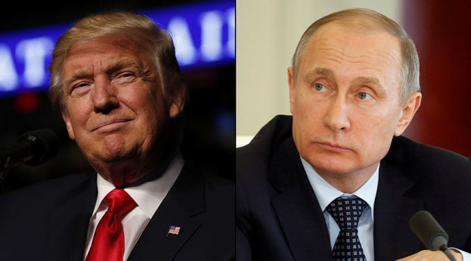 Tổng thống đắc cử Donald Trump v&agrave; Tổng thống Nga Vladimir Putin. (Ảnh: Reuters)