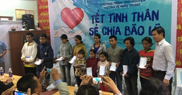Suntory PepsiCo Việt Nam mang “Tết tình thân” tới đồng bào lũ lụt miền Trung