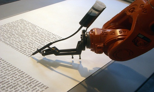 Robot Trung Quốc ho&agrave;n th&agrave;nh b&agrave;i b&aacute;o trong một gi&acirc;y. Ảnh minh họa:&nbsp;Mirko Tobias Schaefer/Gastev.&nbsp;