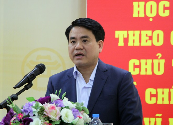 Chủ tịch UBND H&agrave; Nội Nguyễn Đức Chung nghi&ecirc;m cấm việc biếu x&eacute;n, tặng qu&agrave; để vụ lợi. Ảnh:&nbsp;Thắng Quang.