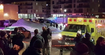 Hiện trường vụ xả súng nhà thờ Hồi giáo ở Canada, ít nhất 14 người thương vong