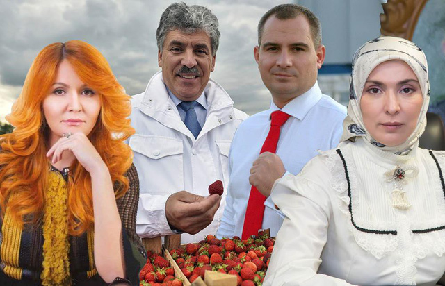 4 ứng vi&ecirc;n tổng thống Nga từ tr&aacute;i qua phải gồm Elvira Agurbash, Pavel Grudinin, Maxim Suraikin, Ayna Gamzatova (Ảnh: Moscow Times)