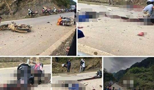 Lai Châu: Va chạm xe máy 1 người tử vong tại chỗ, 2 người nhập viện