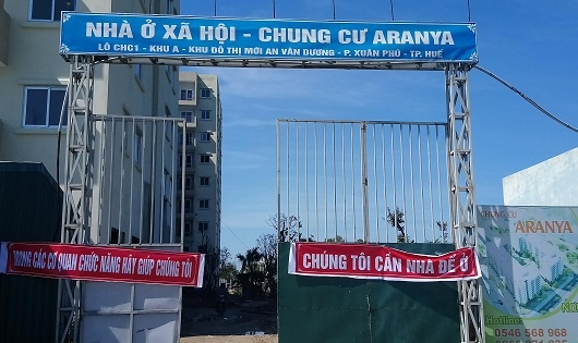 Huế: Khách hàng bức xúc vì Công ty cổ phần Aranya Việt Nam giao nhà chậm tiến độ