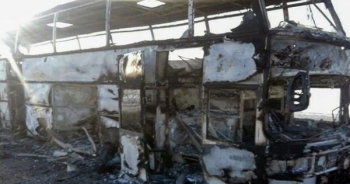 Cháy xe buýt, 52 người Uzbekistan chết thảm