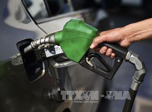 Bơm xăng cho c&aacute;c phương tiện tại trạm xăng ở San Luis Potosi, Mexico. Ảnh: AFP/TTXVN