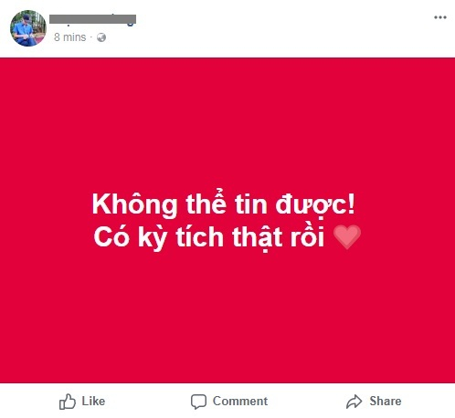 Facebook tr&agrave;n ngập h&igrave;nh ảnh ch&uacute;c mừng chiến thắng của đội tuyển U23 Việt Nam